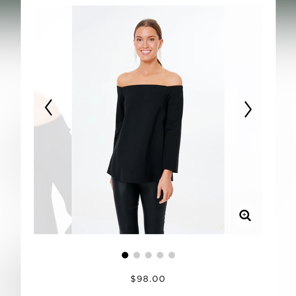 Tuckernuck black Miranda off the shoulder blouse Size Small